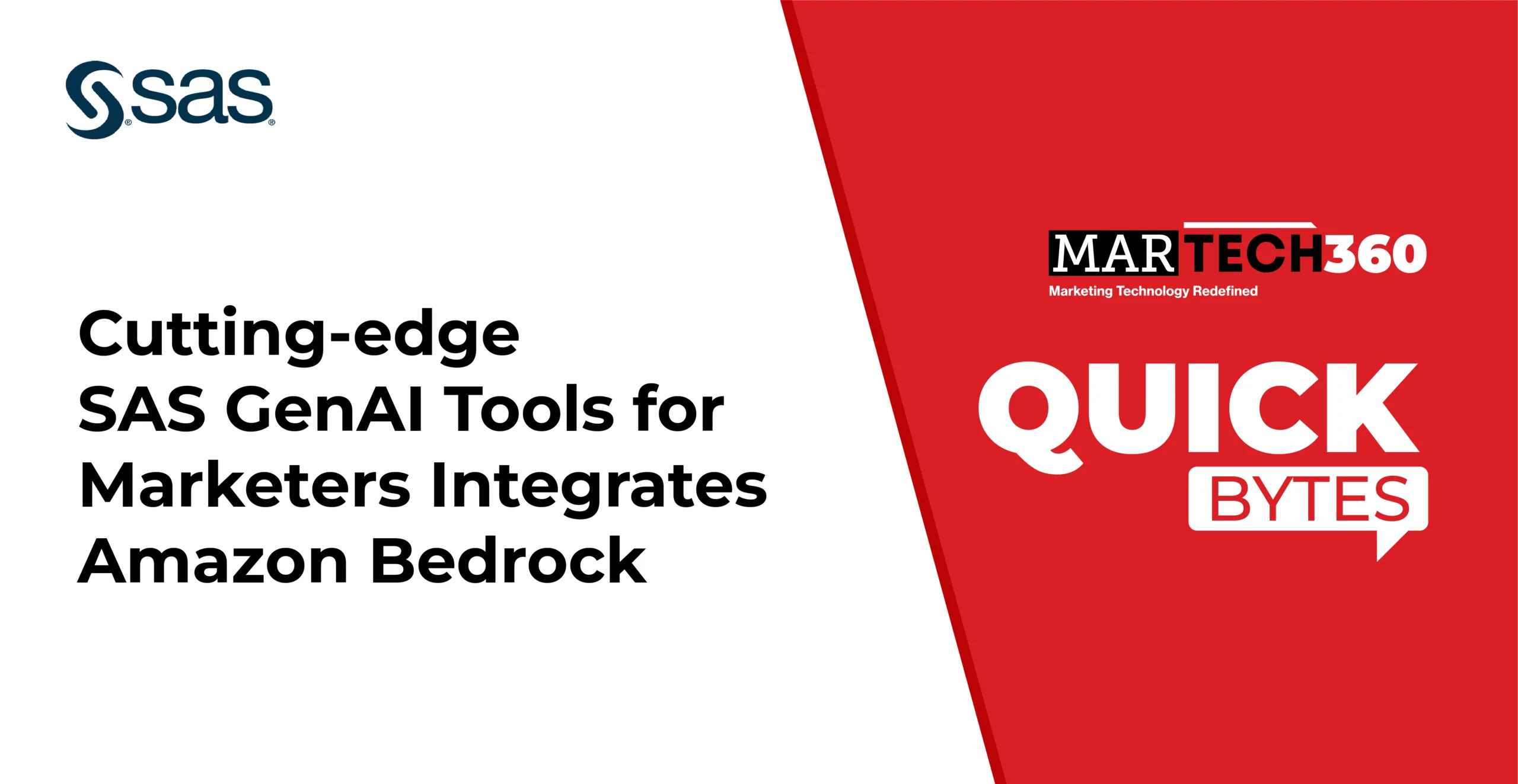 Cutting-edge SAS GenAI Tools for Marketers Integrates Amazon Bedrock