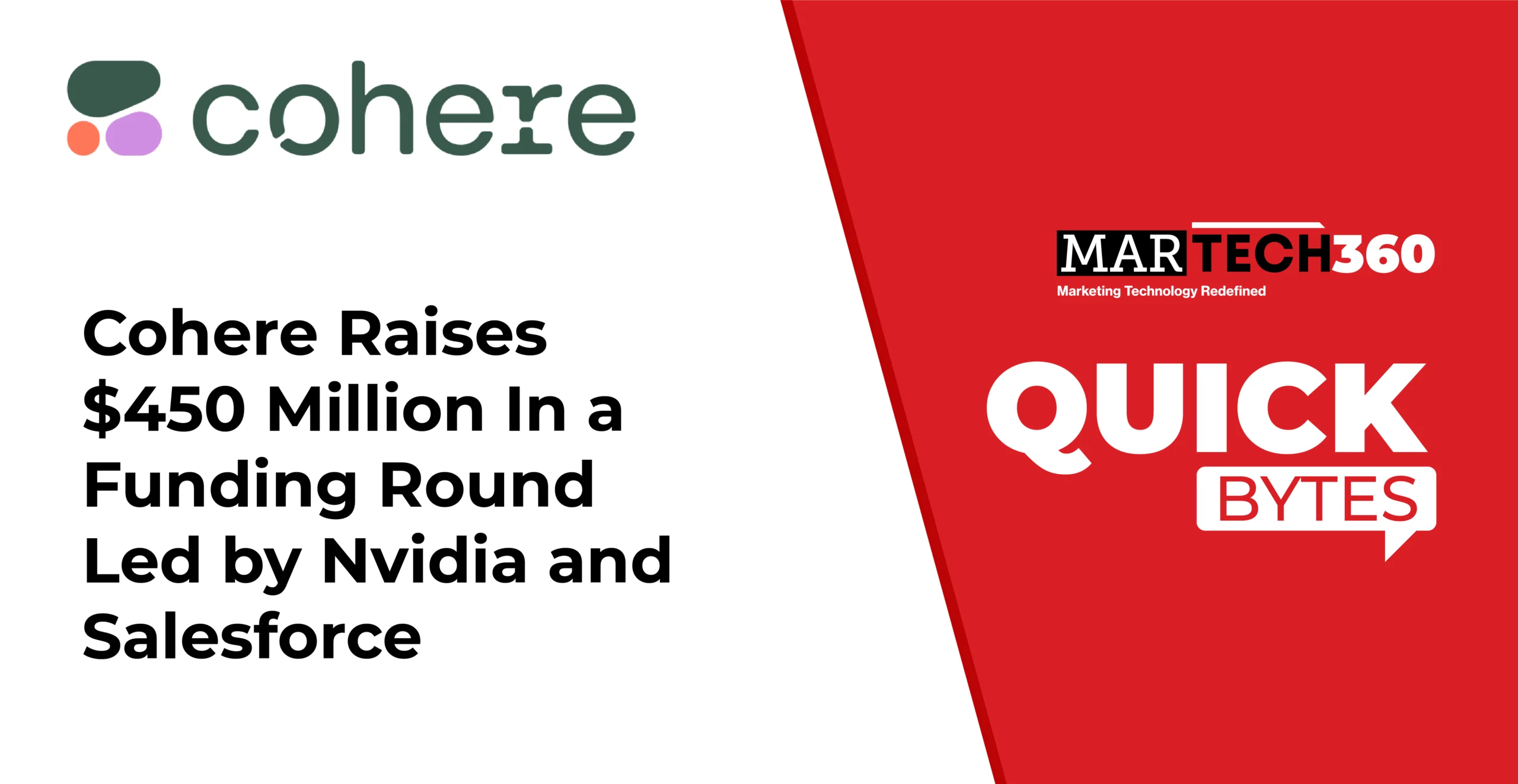 Cohere Raises $450 Million In a Funding Round Led by Nvidia and Salesforce