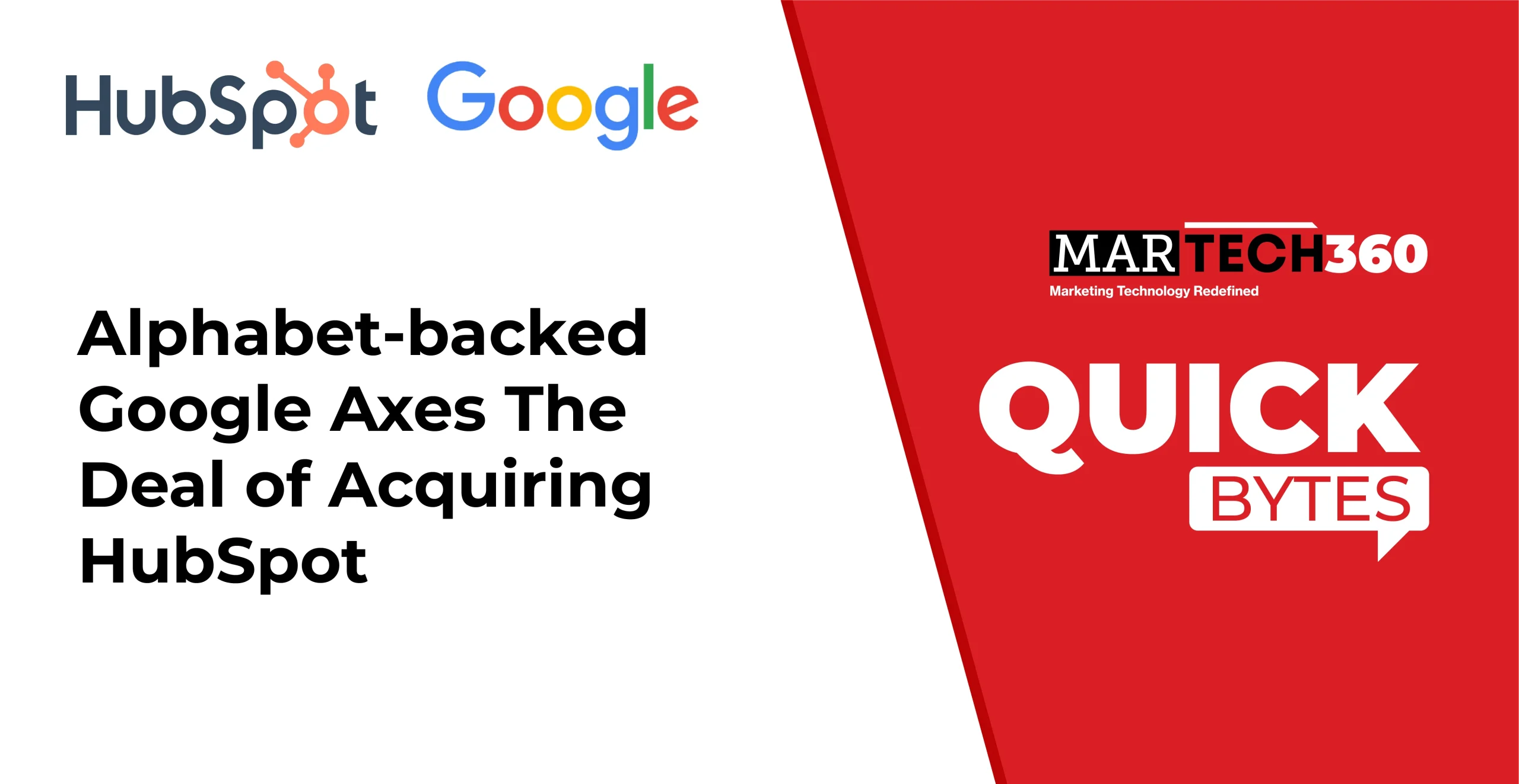 Alphabet-backed Google Axes The Deal of Acquiring HubSpot