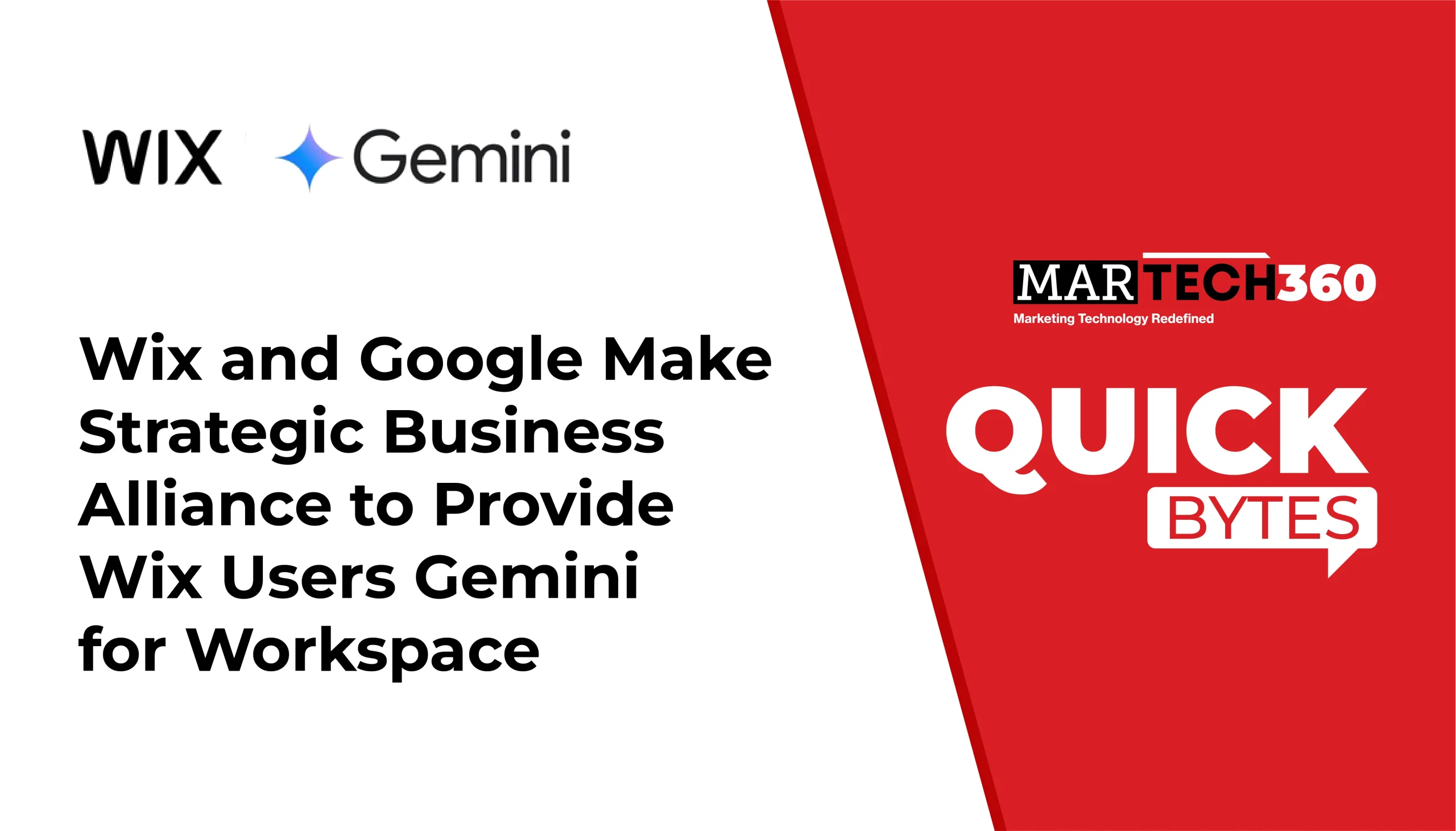 Wix and Google Make Strategic Business Alliance to Provide Wix Users Gemini for Workspace