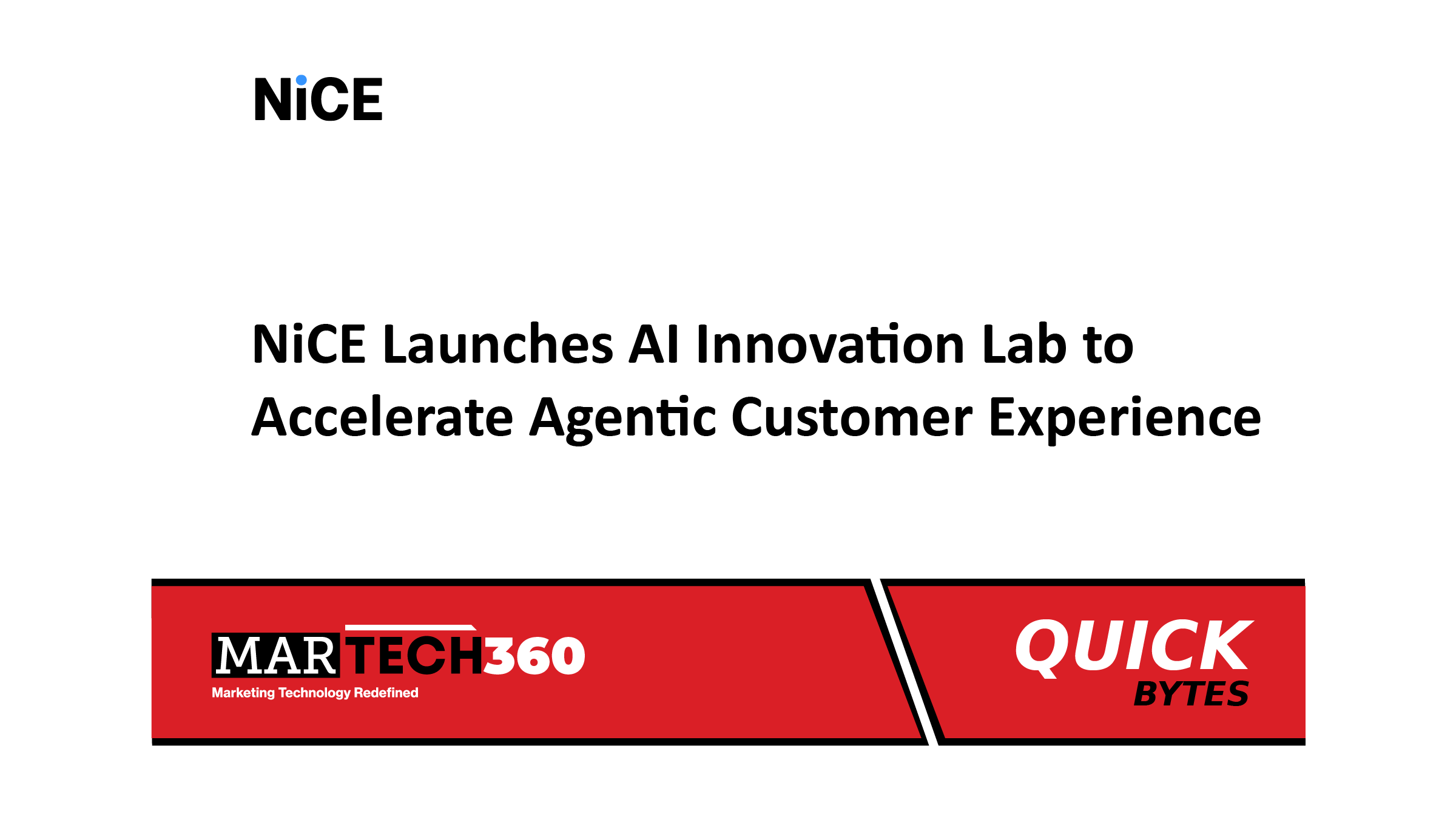 NiCE Launches AI Innovation Lab to Accelerate Agentic Customer Experience