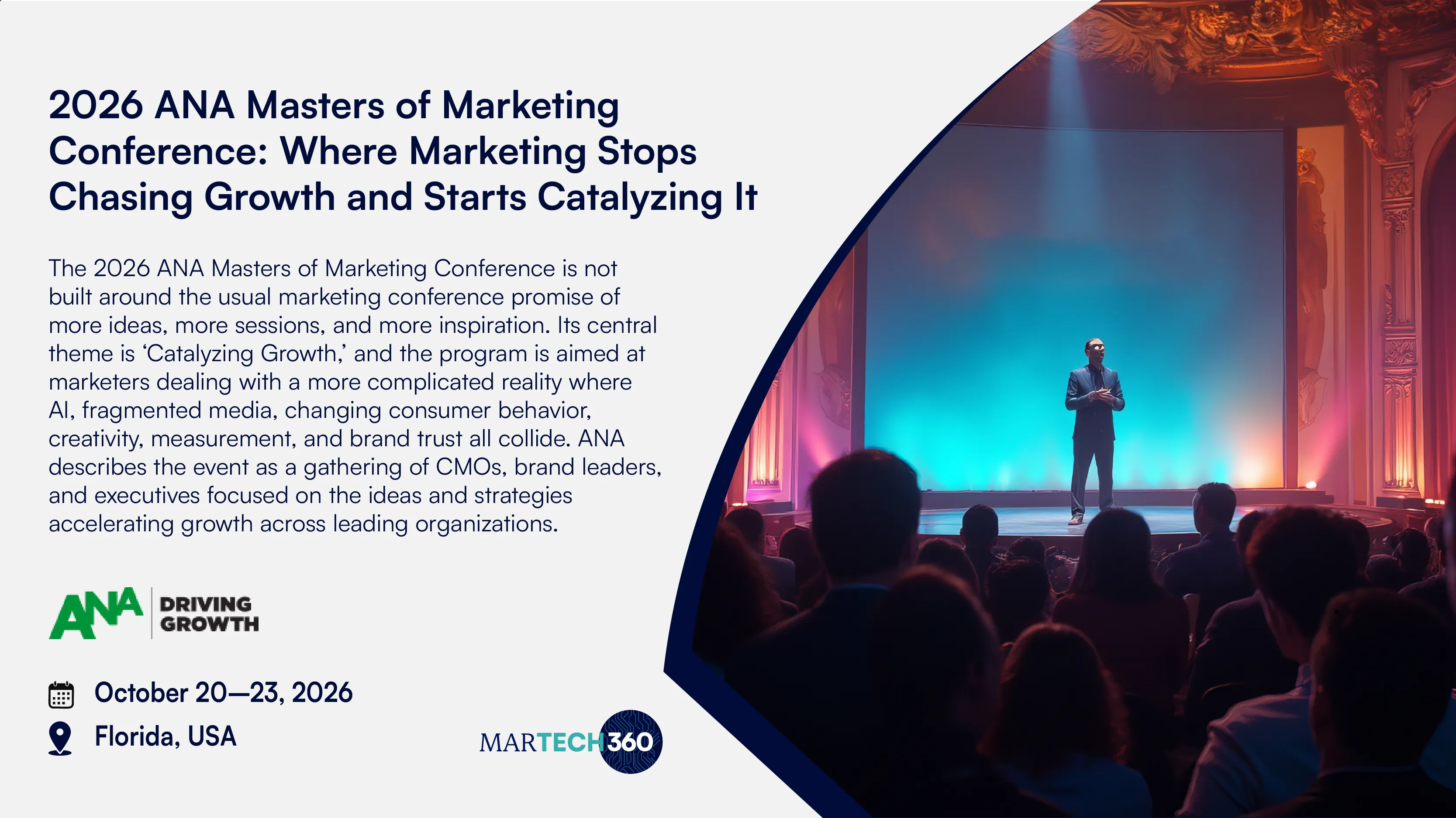 2026 ANA Masters of Marketing Conference: Where Marketing Stops Chasing Growth and Starts Catalyzing It