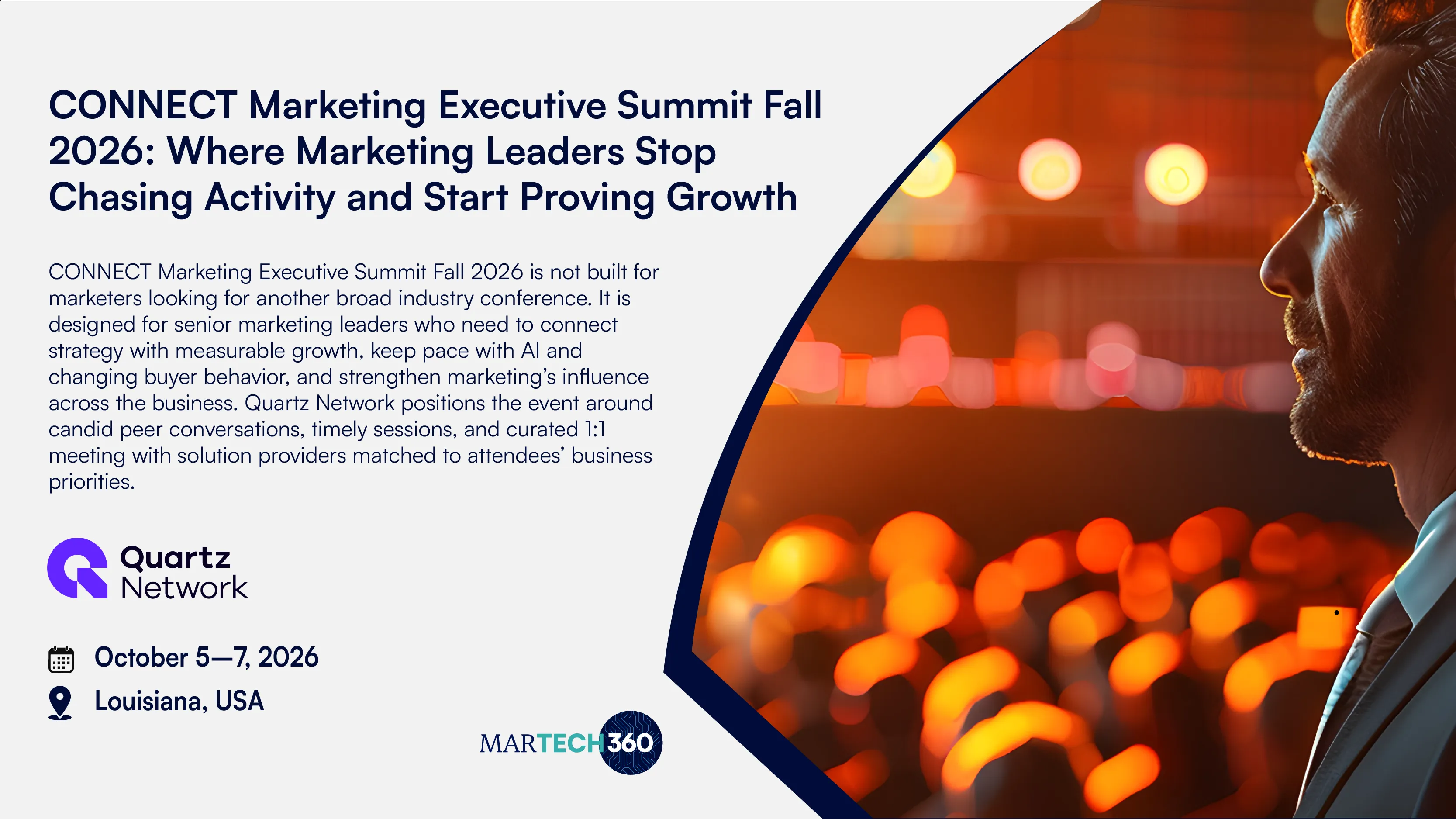 CONNECT Marketing Executive Summit Fall 2026: Where Marketing Leaders Stop Chasing Activity and Start Proving Growth