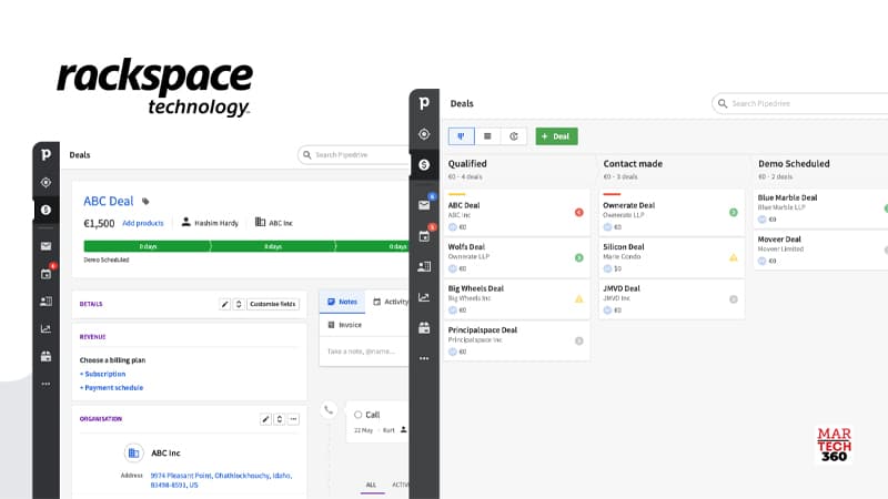 Pipedrive Enhances Service With Rackspace Technology Private Cloud Management and UK Data Centre