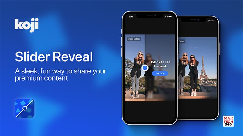 Creator Economy Platform Koji Announces "Slider Reveal" App
