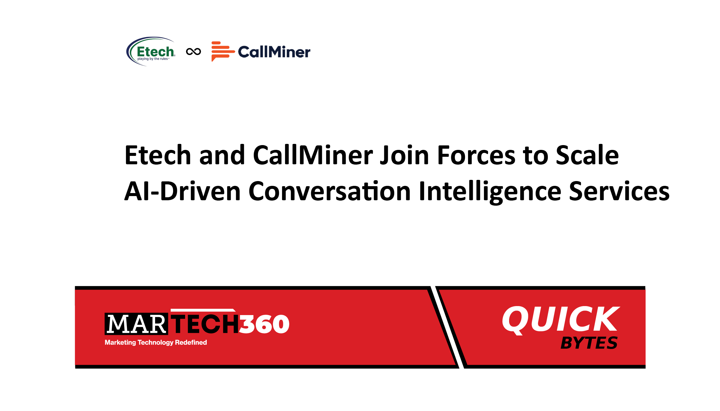 Etech and CallMiner Join Forces to Scale AI-Driven Conversation Intelligence Services