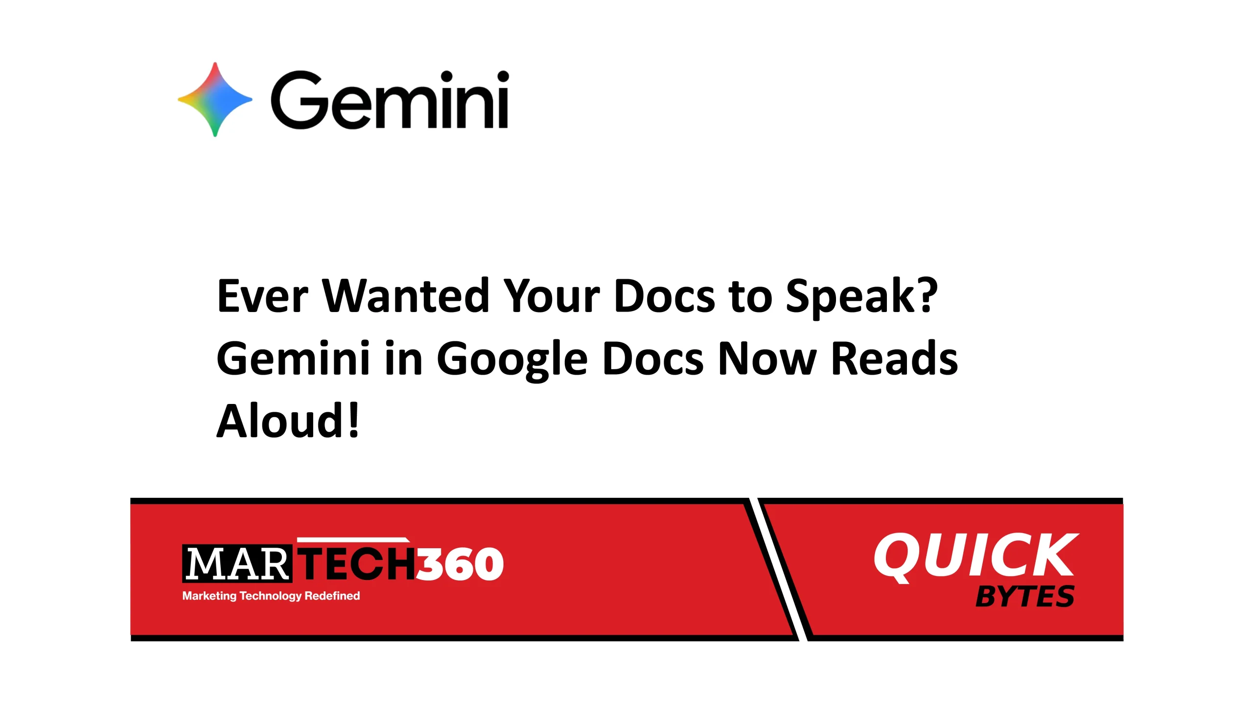 Ever Wanted Your Docs to Speak? Gemini in Google Docs Now Reads Aloud!