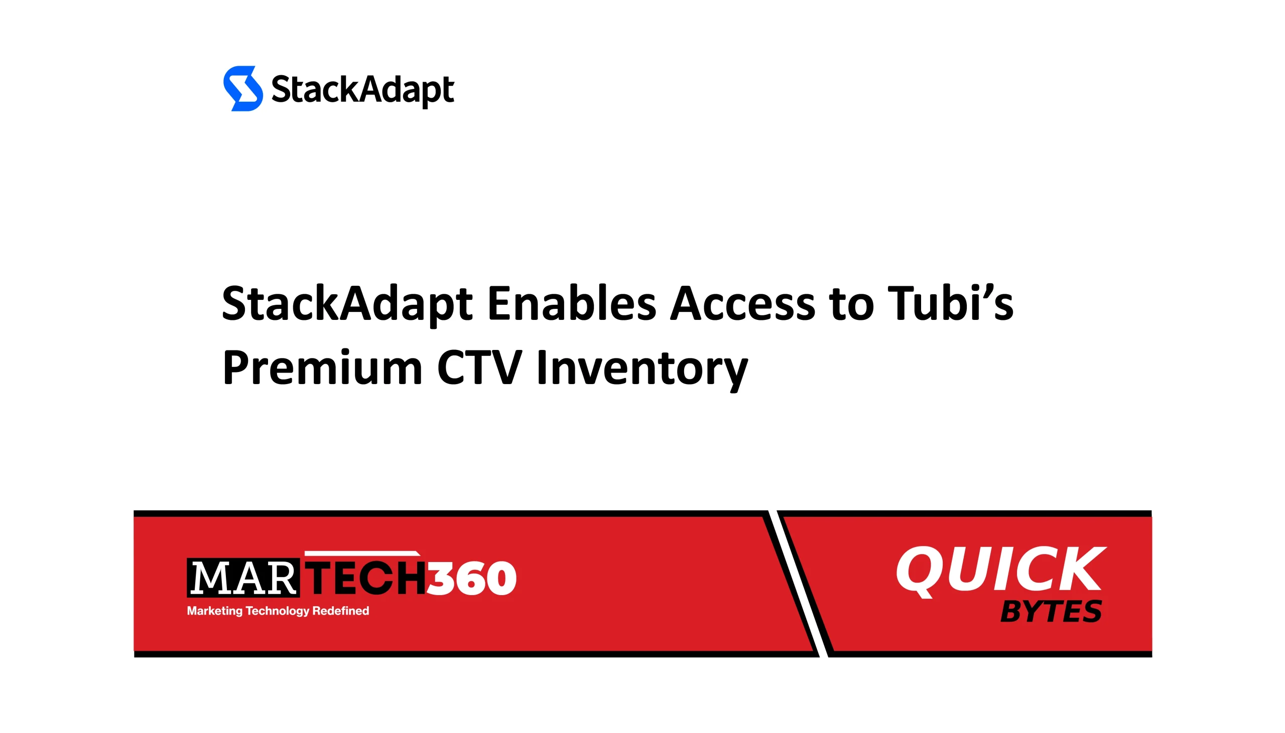 StackAdapt Enables Access to Tubi’s Premium CTV Inventory