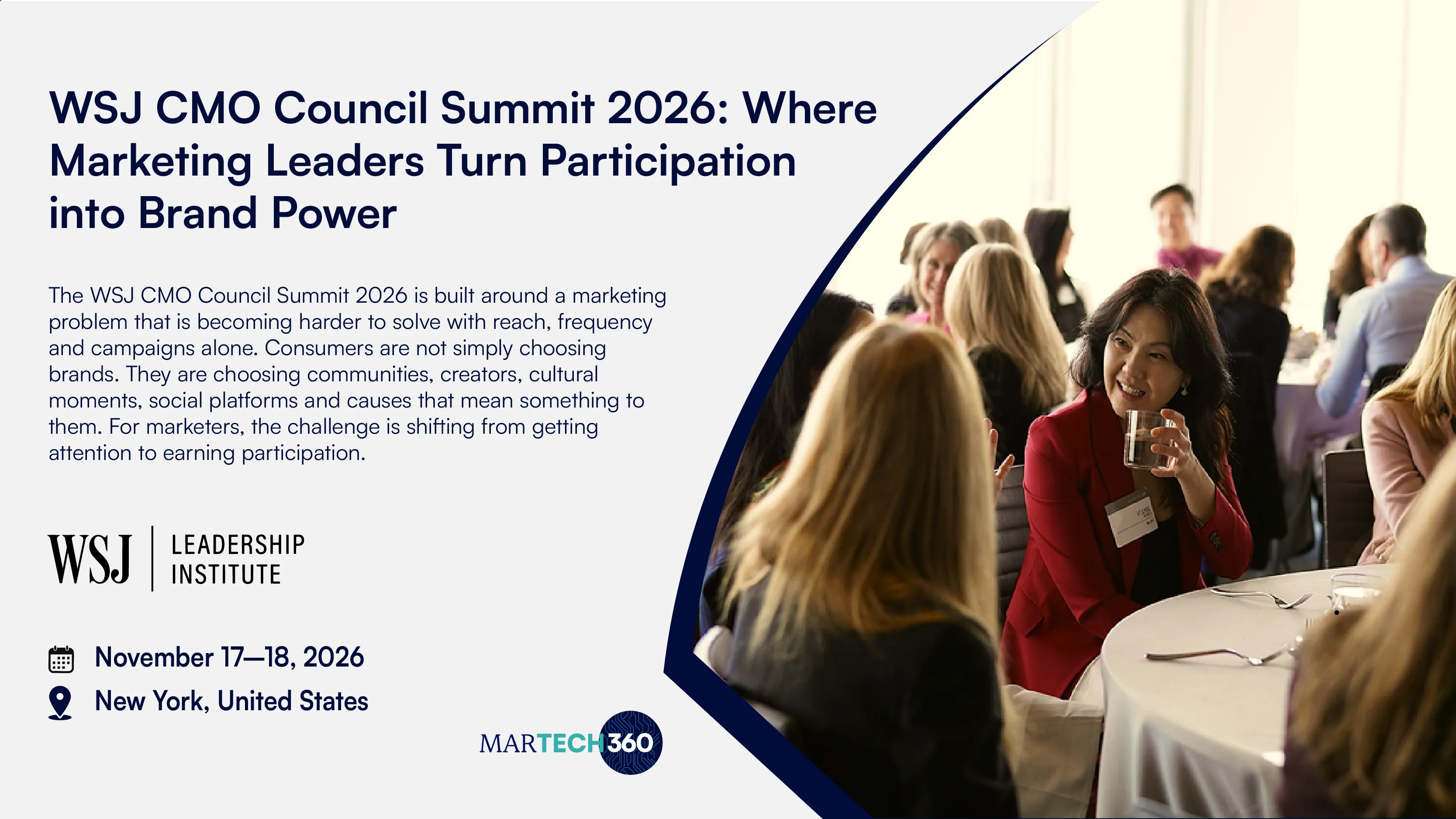 WSJ CMO Council Summit 2026: Where Marketing Leaders Turn Participation into Brand Power